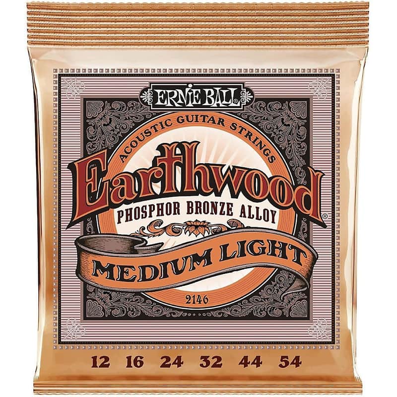 Ernie Ball 2146 Regular Slinky Phosphor Bronze Acoustic Guitar Strings (12-54) image 1