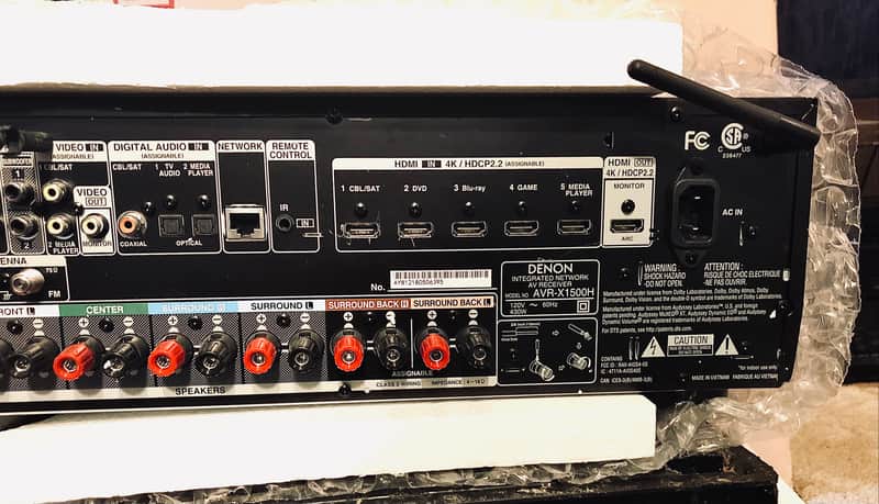 Denon AVR-X1500H 7.2 Channel 4K Ultra HD Network Receiver | Reverb