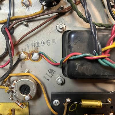 1965 Fender Deluxe Reverb AB763 -- Pre-CBS Blackface Serial A 06439 image 20