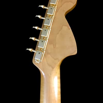 LEFTY! Custom Vintage Relic NOS Red Metallic ST72 Reverse Gold Hardware Gibson Conversion 24.75” Scale HSC image 20