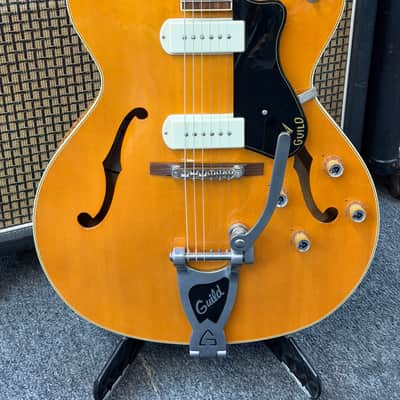 Guild Newark St. Collection X-175B With Case Manhattan with Bigsby 2013 - 2021 - Blonde image 1