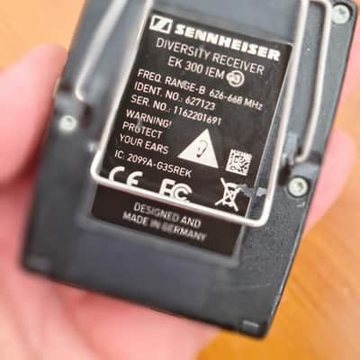 Sennheiser 🎧 Sennheiser EK IEM 300 G3 Diversity Receiver – B Band (626–668 MHz image 3