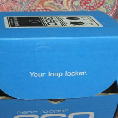 mostly very clean Electro Harmonix EMPTY CARDBOARD BOX + orig Owner's Manual ONLY for Nano Looper 360 (NO pedal, NO power supply, NO warranty / registration paperwork) 2014 (2010s) BOX: cardboard - OUTER AREAS blue / GRAPHIC black & white, white image 12