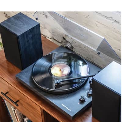Crosley C62C-BK Belt-Drive 2-Speed Vinyl Bluetooth Turntable Record Player Black -NEW image 9