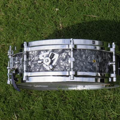 Lang Snare Drum 4x14 1980s - Black Diamond Pearl image 7