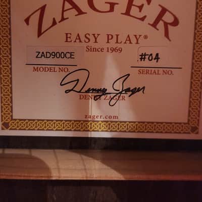 Zager 2016 ZAD900CE Natural #04 Of Production w/ OHSC & T-Shirt image 7