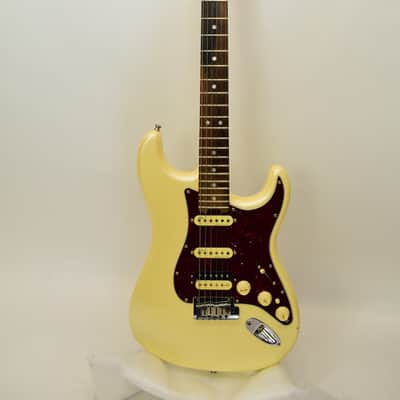 2017 Fender American Elite Stratocaster HSS ShawBucker Electric Guitar, Ebony Fingerboard, Olympic Pearl w/ Case image 2