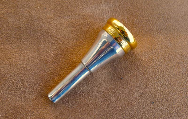 Vintage Gold Plated Getzen Cornet Mouthpiece image 1
