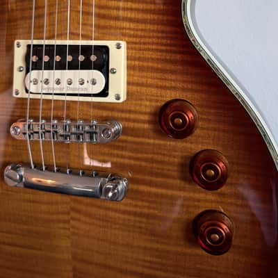 ESP LTD EC-1000 FM with Rosewood Fretboard 2003 - 2017 Amber Sunburst image 10