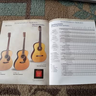 2000 Martin Standard Series Guitar Catalog! Original Case Candy, Paperwork! image 4