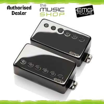 EMG JH James Hetfield "Het" Humbucker Pickup Set, Black Chrome - EMG-JH SET image 1