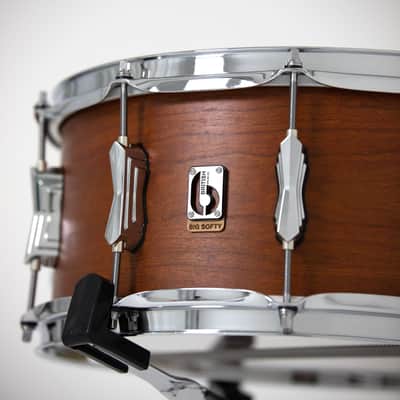 British Drum Co Big Softy Cherry‑Balsa Snare 6.5″ × 14″ – 9‑Ply Shell image 3