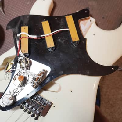 1983 Fender Japan JV ST62-65 Left-Handed Stratocaster MOD Floyd Rose FRT-3 EMG SA MIJ image 17