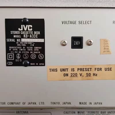 JVC A-X1 / T-X1L / KD-A33 Rare Vintage Audio Component Set Serviced Warranty Serviced image 8