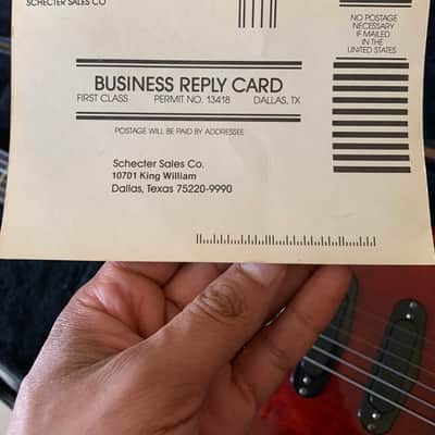 Schecter Genesis 80’s Vintage Super Strat electric guitar Set Neck HSS with case - Red image 9