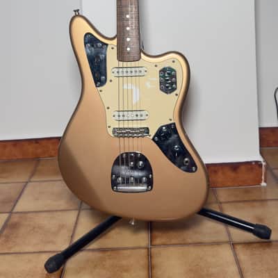 Fender JG-66 Rare Jaguar Reissue MIJ 2002 matching headstock shoreline gold japan set pickups MS Tornade 62’ image 2