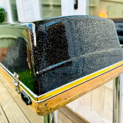 Wurlitzer 200A Electric piano,  rerfurbised in custom black and gold sparkle image 18