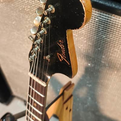 Fender Jaguar 1963 Black Refin with Matching Headstock image 5