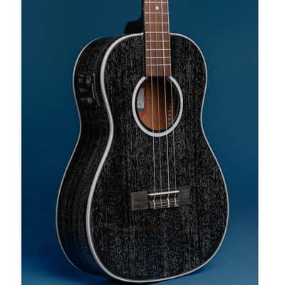 Kala Salt & Pepper Doghair Mahogany Electro Baritone Ukulele KA-SDH-BE image 6