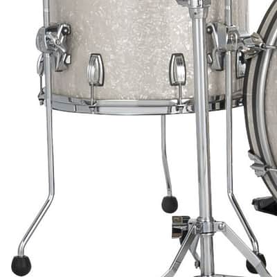 Ludwig *Pre-Order* Classic Maple 14x14" White Marine Pearl Floor Tom Drum w/Legs | Made in the USA | Special Order | Authorized Dealer image 1