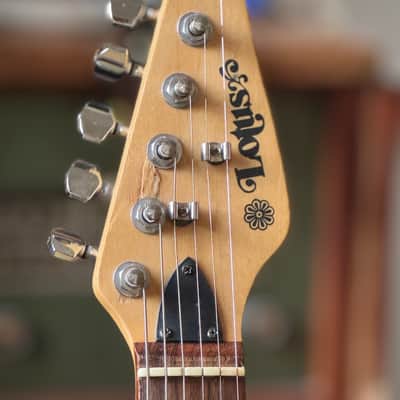Lotus Stratocaster Copy 1980s - Creamy Plum image 7