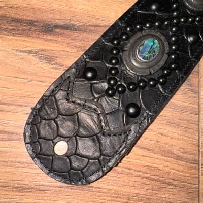 Carlino Orianthi model abalone black scale leather 2025 - Black image 6