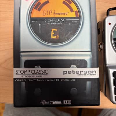 Peterson Stomp Classic Strobotuner Pedal Guitar Tuner 2010s - Silver/Black image 2