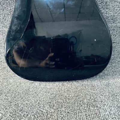 Black Left Handed Guitar Strat Style Basswood Body image 7