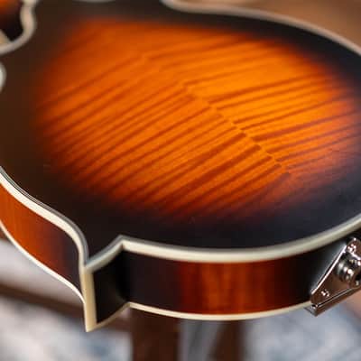 Washburn M3SEBRK Americana Series Solid Spruce Top Maple Neck F-Style 8-String Acoustic-Electric Mandolin w/Padded Gig Bag image 4