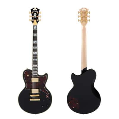 D'Angelico Excel Tammany Single Cutaway Solid Body Solid Black image 3