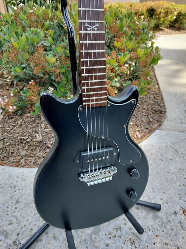 Epiphone Double Cut Junior Dr Skull Neck Gibson P100 Custom Build DC image 1