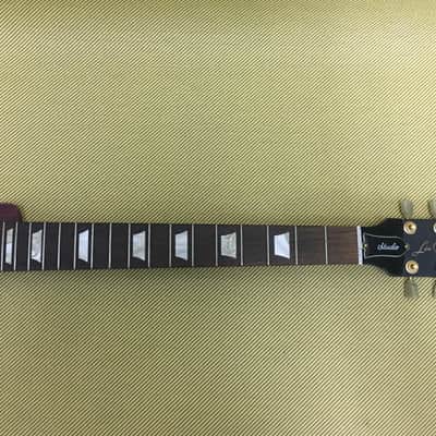 Genuine Gibson Les Paul Studio Neck w/ Broken Headstock & Good Gibson Deluxe Gold Tuners image 1