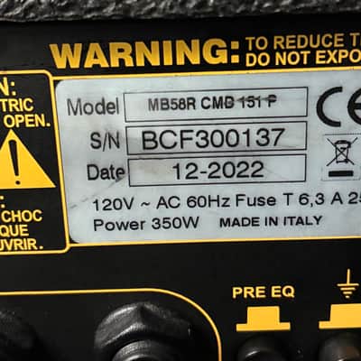 Markbass MB58R CMD 151 Pure 500-Watt 1x15" Bass Combo 2022 - Present - Black image 7