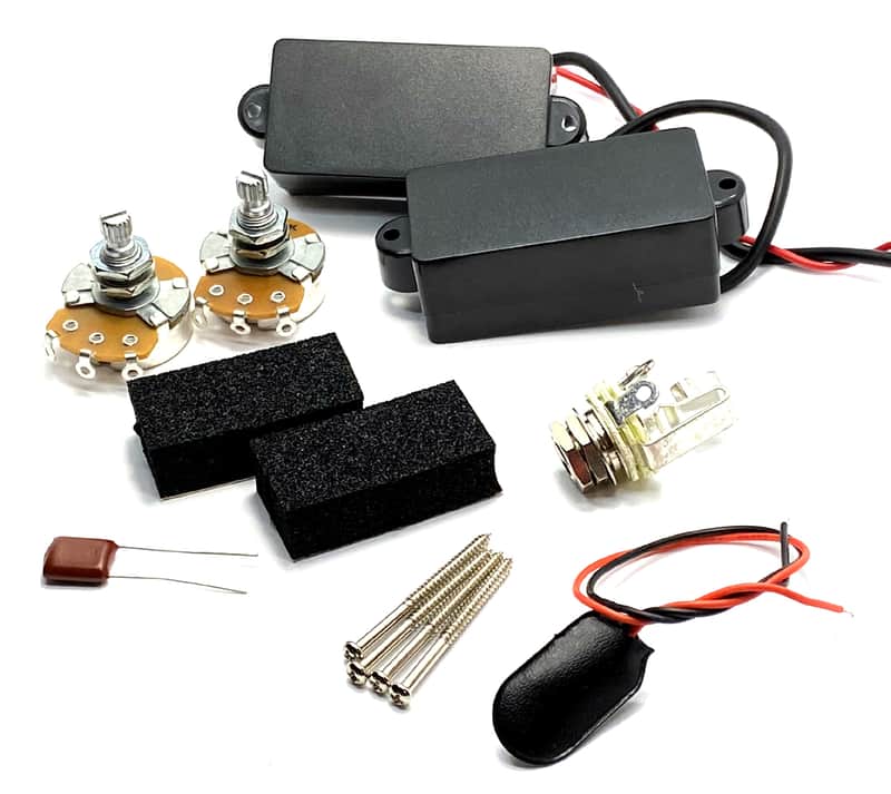 Active P Bass 4 String Split Pickup Set, Hot P-Bass Active Output & Clarity, Black Cover image 1