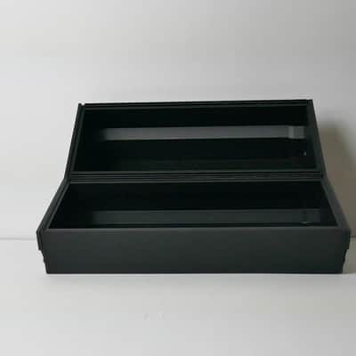 2 Tier Moog style 60hp skiff Desktop Eurorack module modular synth rack stand case with integrated eurorack rails image 4