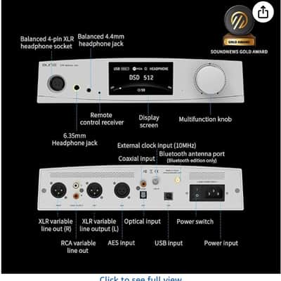 Aune S9c Pro 2026 - Silver Digital-To-Analog Conveter/Headphone Amp(NEW) image 4