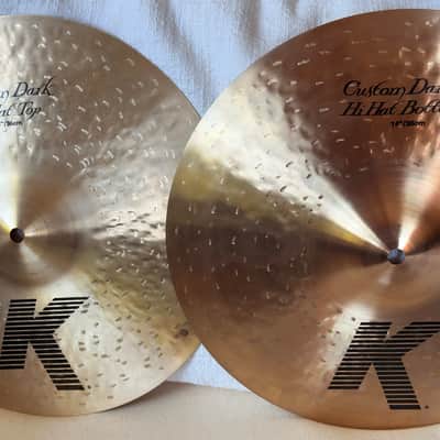 Zildjian 14" K Custom Dark Hi-Hat Cymbals (Pair) 1995 - Present - Traditional
