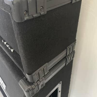 Crate GX-130C 130w head w/matching GS-412SS 200w 4x12 cabinet, 1994 black ozite halfstack, Made in USA *OSDM HOLY GRAIL* image 11