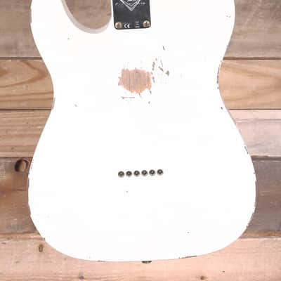 Fender 1963 Telecaster Relic Electric Guitar Aged Olympic White w/ Case image 3