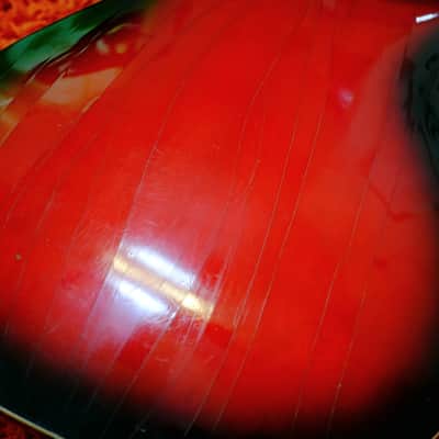 Truetone 5DC9863 (Teisco Kawai EP-8T) 60's - Hollowbody Electric Guitar Redburst image 9
