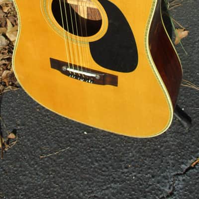 Vintage Gamma D-35 Copy Acoustic Guitar~Japan~w/Gig Bag ~3 Piece Back~Bone Saddle~MIJ~ image 2