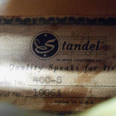 Standel 400-S Bass Moserite Hallmark Vintage 1961! Super Rare! image 6