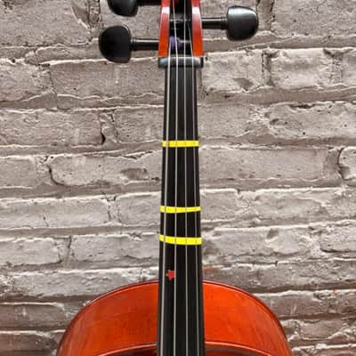 Artisan Strings Model 60 2007 S#5423 3/4 Cello Repairable Hairline Crack image 4