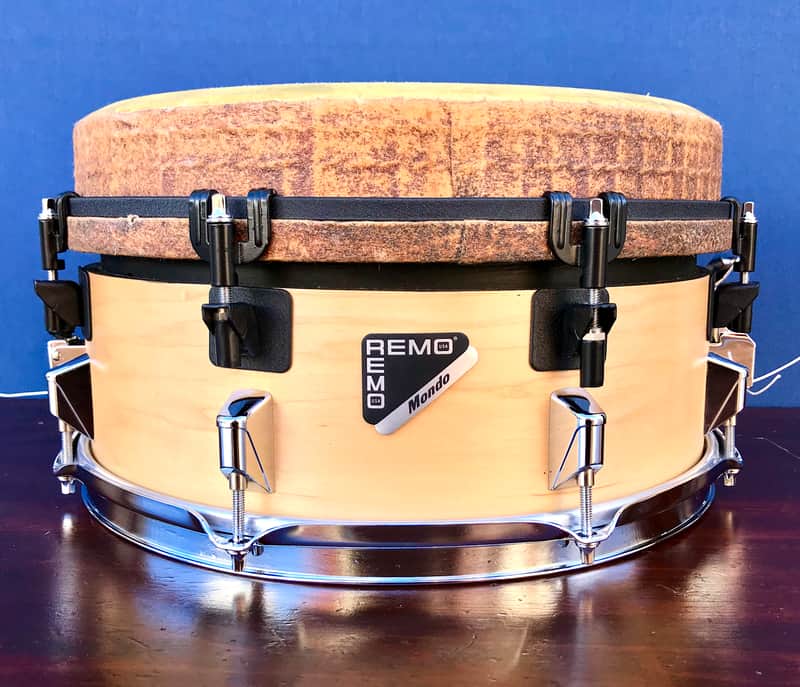 Remo Mondo Snare Drum Natural 14" x 7,5" RARE Acousticon image 1