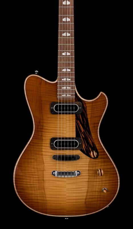 Powers Electric A-Type Select Flame Top #25 PF42 - Wild Honey Burst #B237 image 1