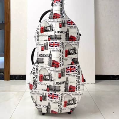 4/4 Cello Case Carbon Fiber Cello Box Carry for pyramid colour,free shipping image 3