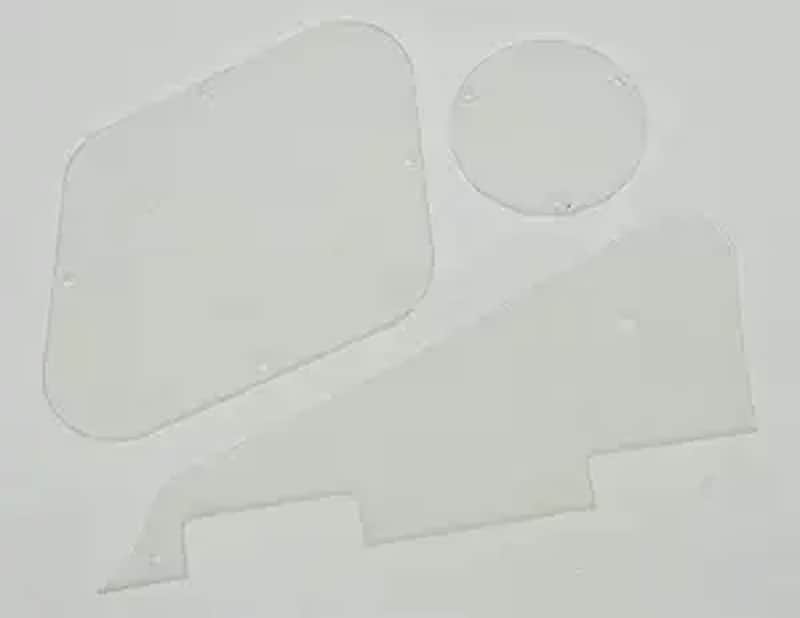 Clear LP Pickguard Transparent Back Plate Switch Cavity Covers for USA Gibson Les Paul image 1