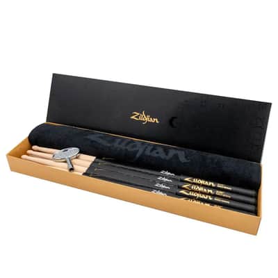 Zildjian 5A Dip Drum Stick Bundle - 4 Pairs w/FREE Towel & Drum Key image 2