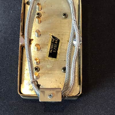 Gibson Patent # Sticker T-top Humbucker pickups 1968 - T-Tops w Gold Covers Narrow spacing PAFs Byrdland image 3