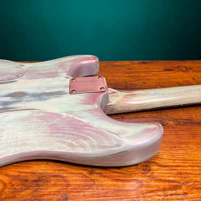 Warmtone Custom Guitars Strat Style Body & Neck W/ Case "Old Winter" Nitro image 10